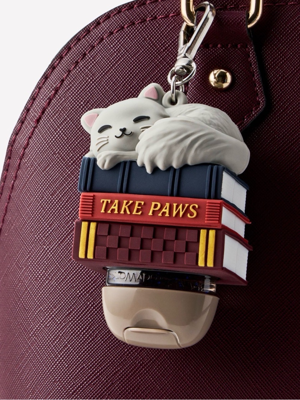 Bath and body works Book Stack Cat hand sanitizer holder - Picture 2 of 2